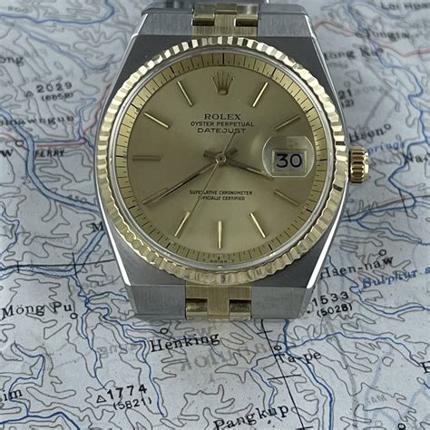 rolex datejust ref 1630 two tone